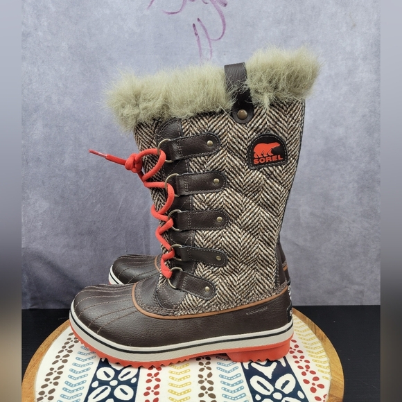Sorel Women's Tofino Winter Snow Boot Tweed Size 8 - Picture 6 of 11